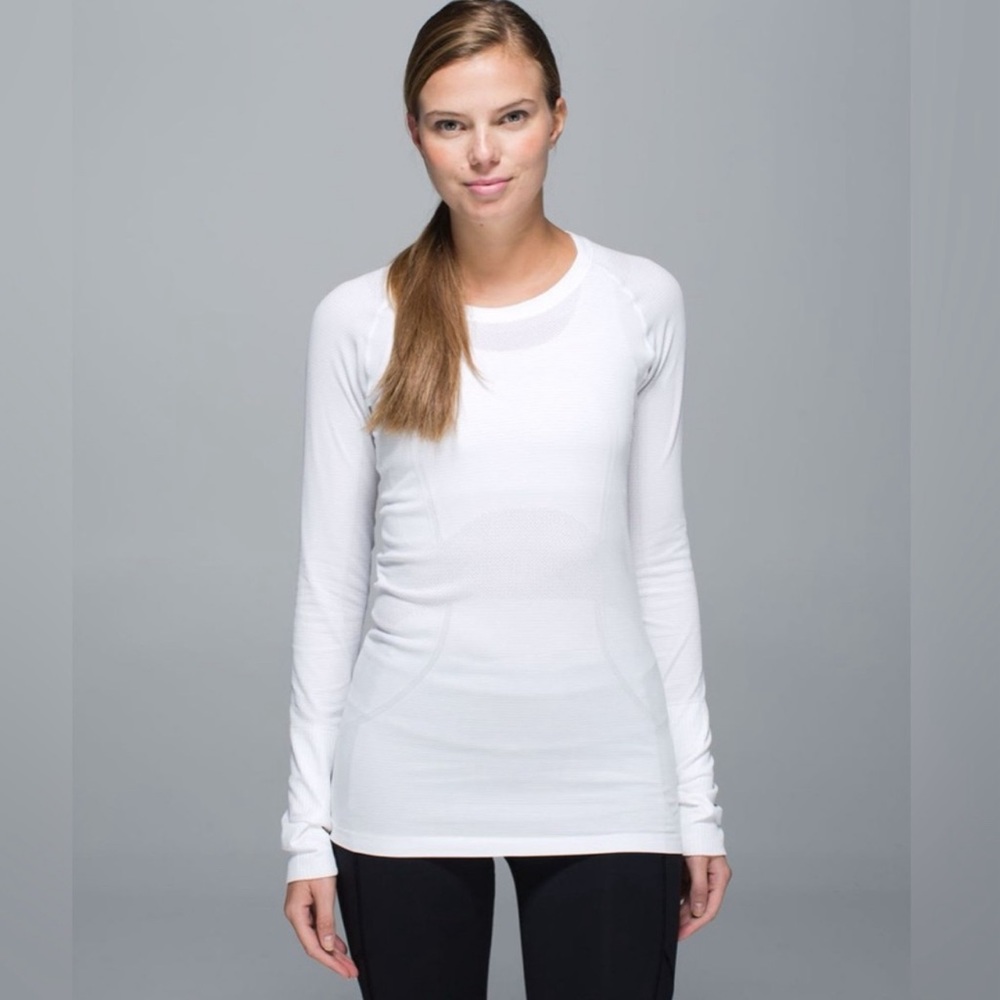 Lululemon Swiftly Long Sleeve Size 4 White